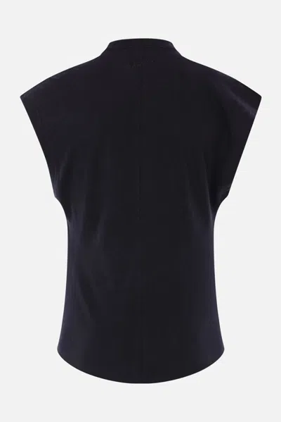 Isabel Marant Black Cotton Nayda T-shirt In Multi