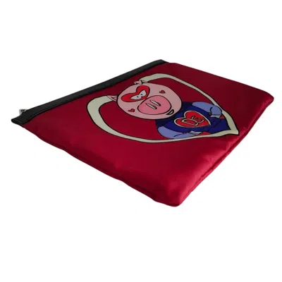 Pre-owned Dolce & Gabbana Red Color Clutch Bag ()