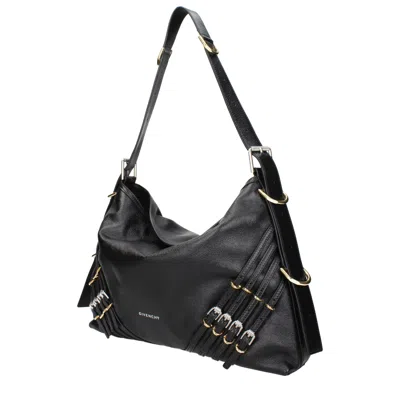 Givenchy Black Leather Shoulder Women's Bag In Black