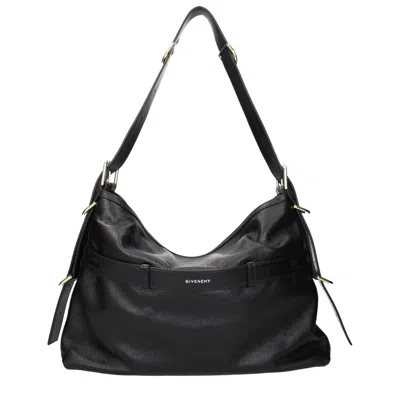 Givenchy Black Leather Shoulder Women's Bag In Black