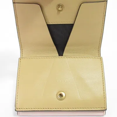 Pre-owned Givenchy Orange Pink Wallet (tri-fold) () In Multi