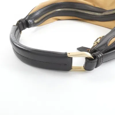 Pre-owned Gucci Beige Canvas Shoulder Bag () In Sand