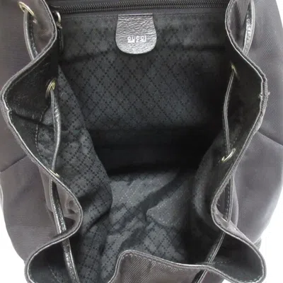 Pre-owned Gucci Black Nylon Backpack ()