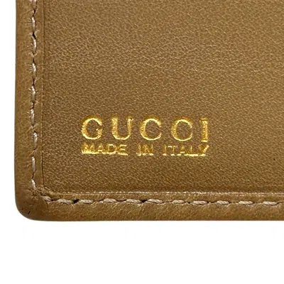 Pre-owned Gucci Brown Leather Wallet (bi-fold) ()