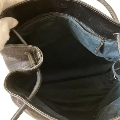 Pre-owned Gucci Dark Gray Gray Tote Bag ()