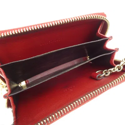 Pre-owned Gucci Red Color Coin Purse/coin Case ()