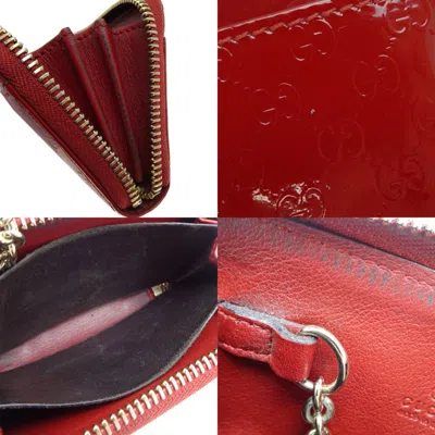 Pre-owned Gucci Red Color Coin Purse/coin Case ()