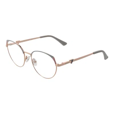Guess Rose Gold Metal Glasses Women's (frames) In Brown