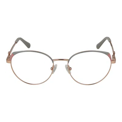 Guess Rose Gold Metal Glasses Women's (frames) In Brown