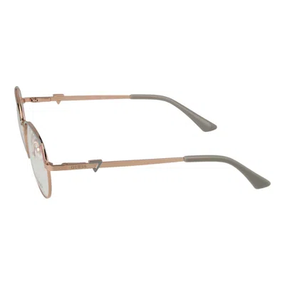 Guess Rose Gold Metal Glasses Women's (frames) In Brown