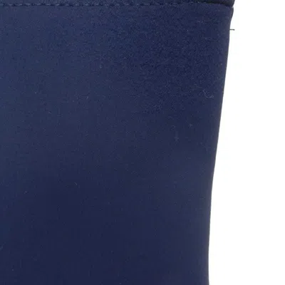 Pre-owned Hermes Navy Polyamide 80% Clutch Bag () In Blue