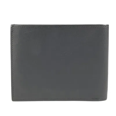 Pre-owned Hermes Navy Swift Leather Wallet (bi-fold) () In Blue