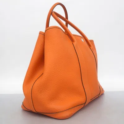 Pre-owned Hermes Orange Negonda Leather Tote Bag ()