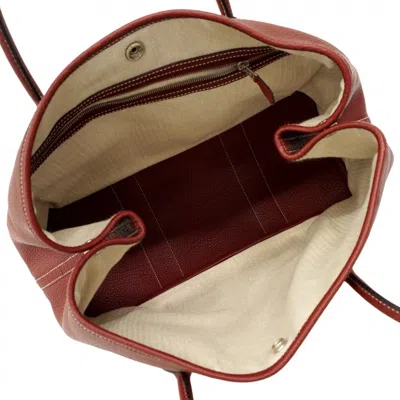 Pre-owned Hermes Rouge H Negonda Leather Tote Bag () In Red