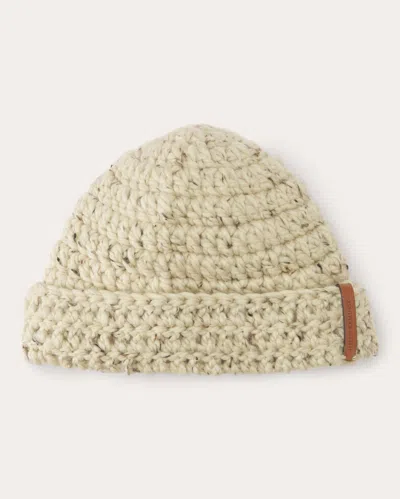 Helen Kaminski Women's Zora Crocheted Wool Beanie In White