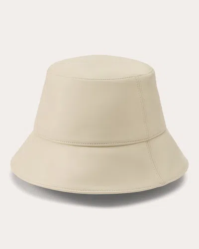 Helen Kaminski Women's Palmer Leather Bucket Hat In White