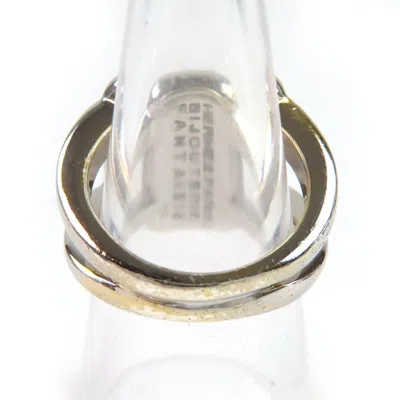 Pre-owned Hermes Sellier Silver Band Ring ()