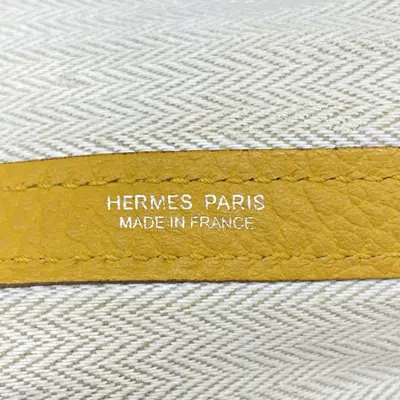 Pre-owned Hermes Silver Country Leather Tote Bag ()