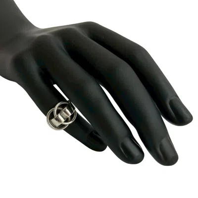 Pre-owned Hermes Silver Silver 925 Band Ring ()