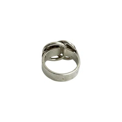 Pre-owned Hermes Silver Silver 925 Band Ring ()