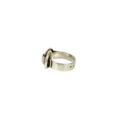 Pre-owned Hermes Silver Silver 925 Band Ring ()