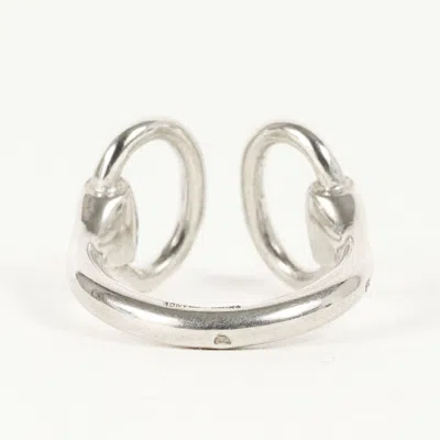Pre-owned Hermes Silver Silver 925 Band Ring ()