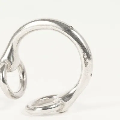 Pre-owned Hermes Silver Silver 925 Band Ring ()