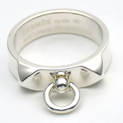 Pre-owned Hermes Silver Silver 925 Band Ring ()