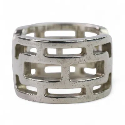Pre-owned Hermes Silver Silver 925 Band Ring ()