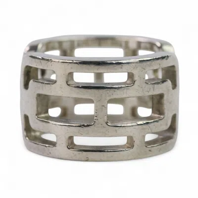 Pre-owned Hermes Silver Silver 925 Band Ring ()