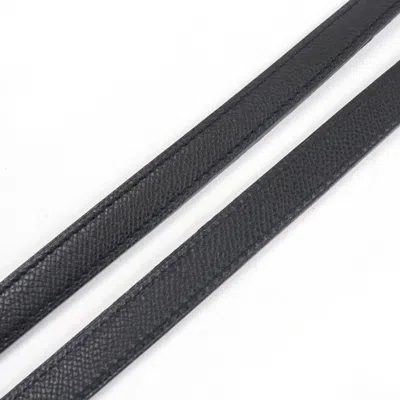 Pre-owned Hermes Vespa Black Epsom Leather Shoulder Bag ()