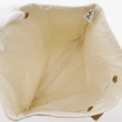 Pre-owned Hermes White Cotton Handbag Tote Bag ()