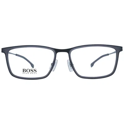 Hugo Boss Gray Men Optical Frames In Black