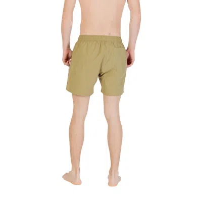 Hugo Boss Green Polyester Swim Short In Green