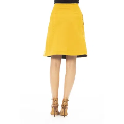 Jacob Cohen Yellow Wool Women Women's Skirt In Yellow
