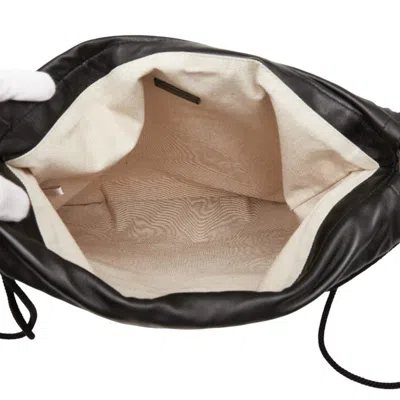 Pre-owned Jimmy Choo Black Ivory Canvas Leather Backpack () In Multi