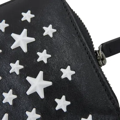 Pre-owned Jimmy Choo Black Leather Long Wallet (bi-fold) ()