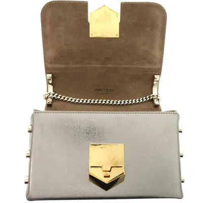 Pre-owned Jimmy Choo Gold Silver Metal Leather Shoulder Bag () In Multi