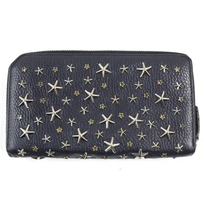 Pre-owned Jimmy Choo Navy Coin Purse/coin Case () In Blue