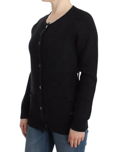 John Galliano Black Wool Women's Cardigan In Black