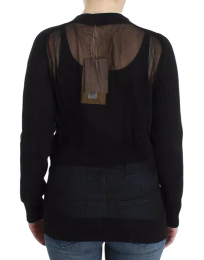 John Galliano Black Wool Women's Cardigan In Black