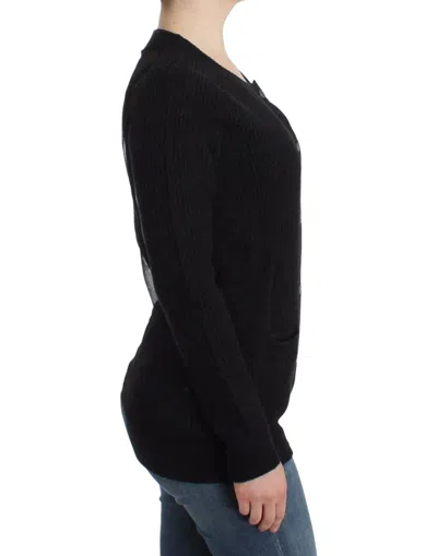 John Galliano Black Wool Women's Cardigan In Black