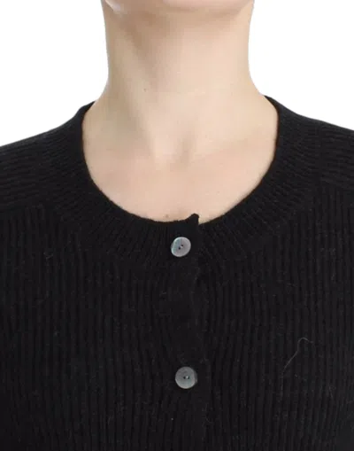 John Galliano Black Wool Women's Cardigan In Black