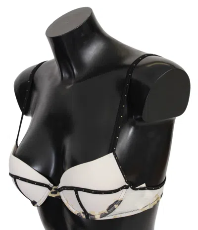 Just Cavalli Polyester Spandex Push Up Bra Underwear In White