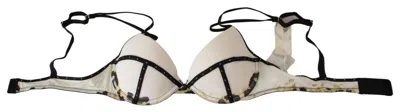 Just Cavalli Polyester Spandex Push Up Bra Underwear In White