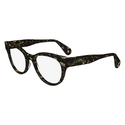 Lanvin Brown Acetate Frames In Multi