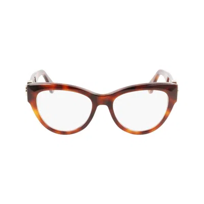 Lanvin Brown Acetate Frames In Multi