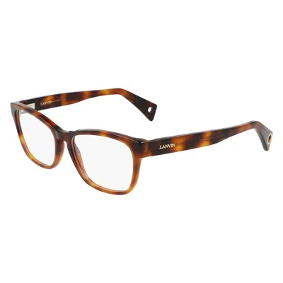 Lanvin Brown Acetate Frames In Multi
