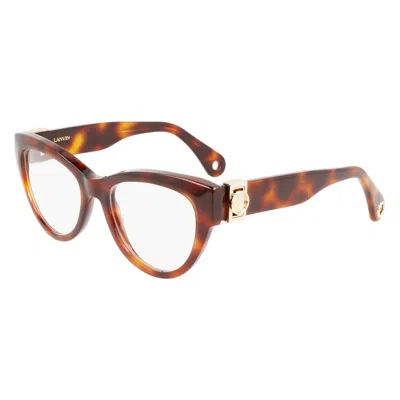 Lanvin Brown Acetate Frames In Multi