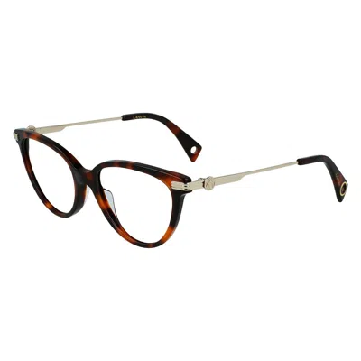 Lanvin Brown Acetate Frames In Multi